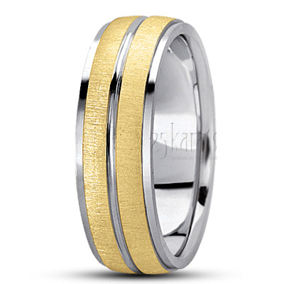 Fine Brush Finish Basic Designer Wedding Ring  - view 3