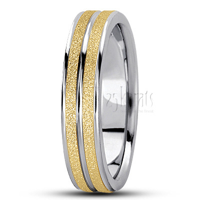 Stylish Carved Design Wedding Ring - view 3