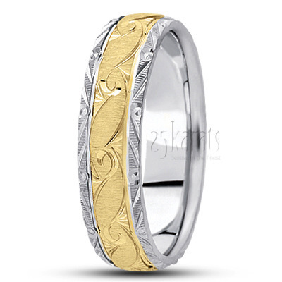 Bestseller Fine Grooved Fancy Designer Wedding Ring  - view 2 of 4