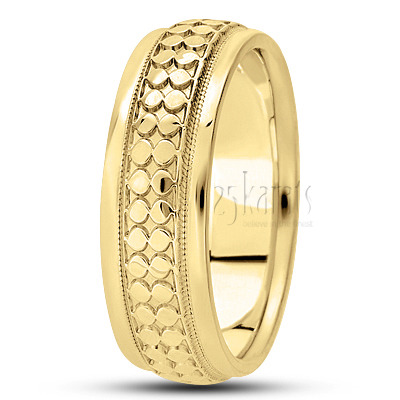 Exclusive Step Edge Fancy Design Wedding Band  - view 2