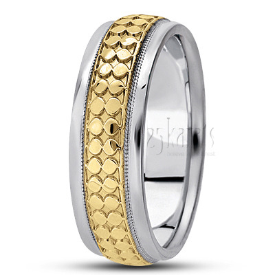 Exclusive Step Edge Fancy Design Wedding Band  - view 3