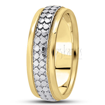 Exclusive Step Edge Fancy Design Wedding Band  - view 4