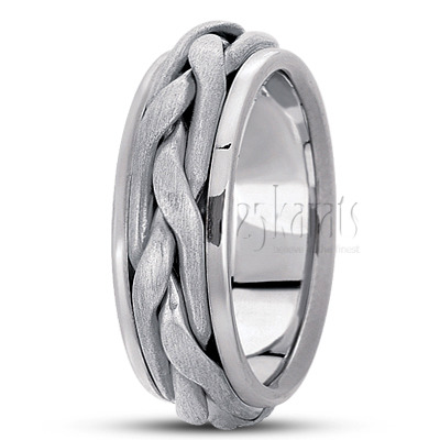 Traditional Hand Woven Wedding Ring  - view 2