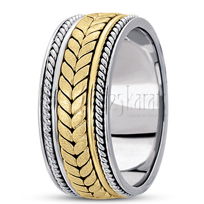 Extravagant Hand Woven Wedding Band  - view 4