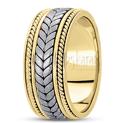 Extravagant Hand Woven Wedding Band  - view 5