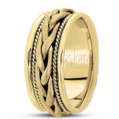 Hand Braided Wedding Band  - view 3