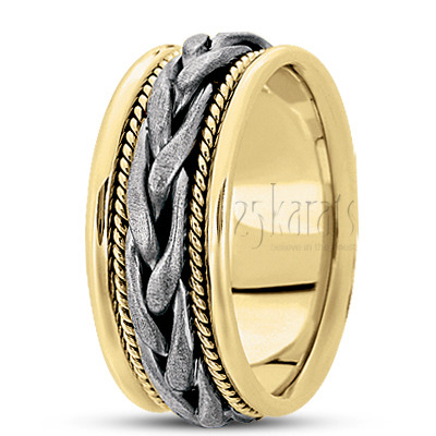 Hand Braided Wedding Band  - view 4