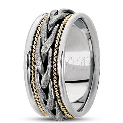 Hand Braided Wedding Band  - view 5