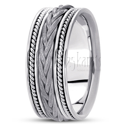 Exquisite Braided Handcrafted Wedding Ring  - view 2 of 6