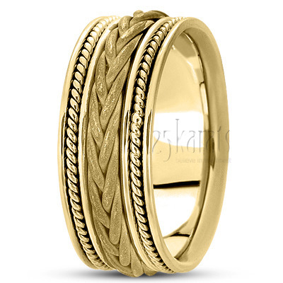 Exquisite Braided Handcrafted Wedding Ring  - view 3 of 6