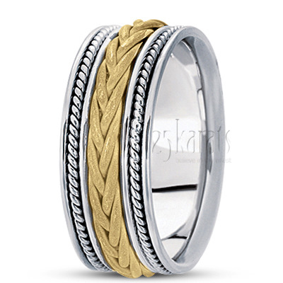 Exquisite Braided Handcrafted Wedding Ring  - view 4