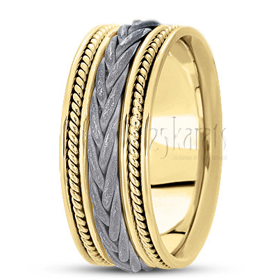 Exquisite Braided Handcrafted Wedding Ring  - view 5