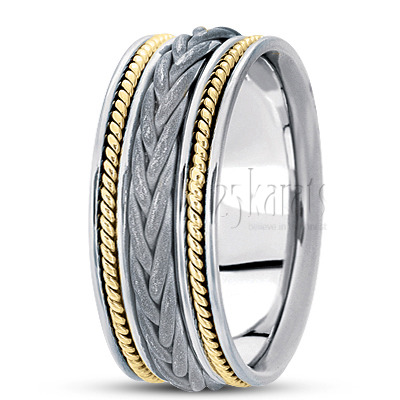 Exquisite Braided Handcrafted Wedding Ring  - view 6