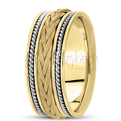 Exquisite Braided Handcrafted Wedding Ring  - view 1 of 6