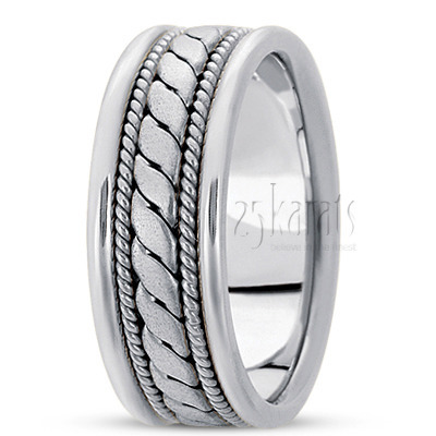 Sturdy Hand Woven Wedding Ring  - view 3 of 7