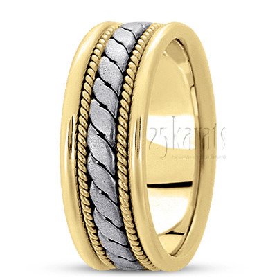 Sturdy Hand Woven Wedding Ring  - view 6 of 7