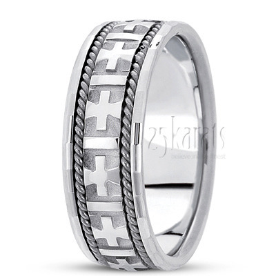 Braided Handcrafted Christian Wedding Ring  - view 2 of 9