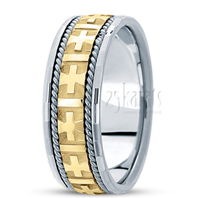 Braided Handcrafted Christian Wedding Ring  - view 4 of 9