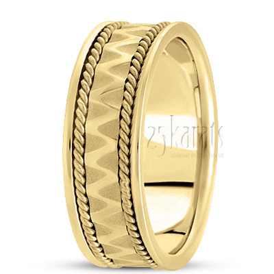 Elegant Braided Celtic Wedding Band  - view 2