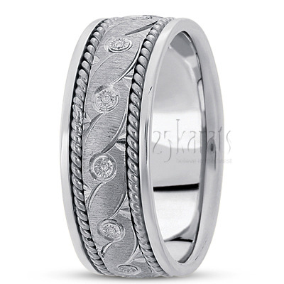 Exquisite Hand Braided Wedding Band  - view 2