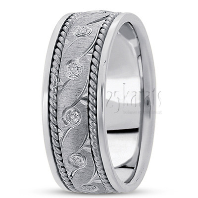 Exquisite Hand Braided Wedding Band  - view 2 of 4