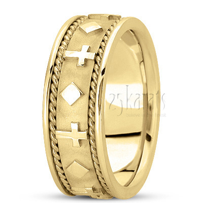 Exclusive Religious Wedding Band  - view 3 of 6