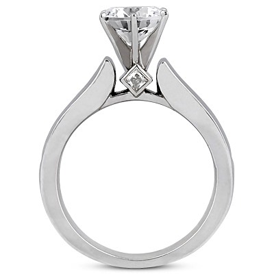 Princess Cut Cathedral Style Diamond Engagement Ring (0.56 ct. t.w.) - view 25