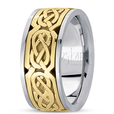 Sturdy Celtic Wedding Ring  - view 3