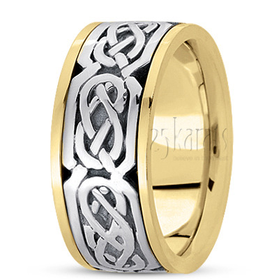 Sturdy Celtic Wedding Ring  - view 4