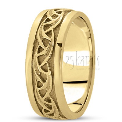 Celtic Wavy Wedding Ring - view 2