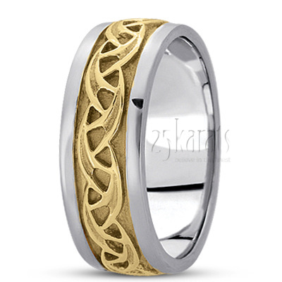 Celtic Wavy Wedding Ring - view 3