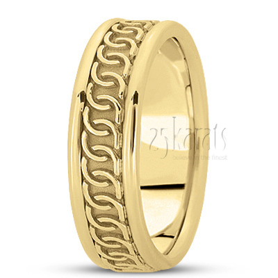 Classic Celtic Wedding Band - view 2