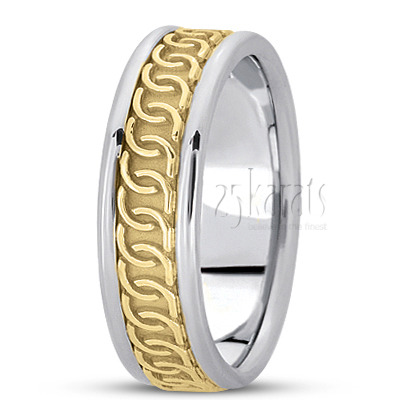 Classic Celtic Wedding Band - view 3