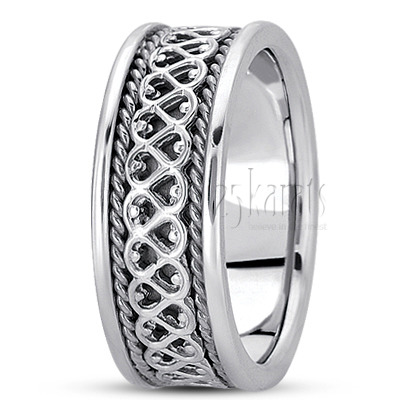 Traditional Celtic Handmade Wedding Ring - view 2