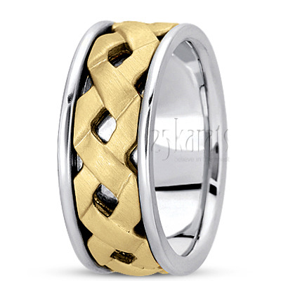 Sturdy Modern Handcrafted Wedding Band  - view 3