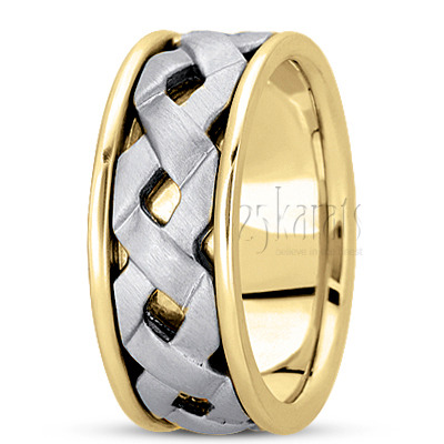 Sturdy Modern Handcrafted Wedding Band  - view 4