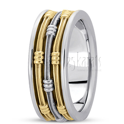 Elegant Modern Handcrafted Wedding Band  - view 6