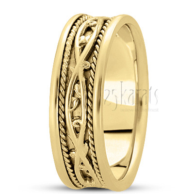 Hand Made Celtic Wedding Band - view 3