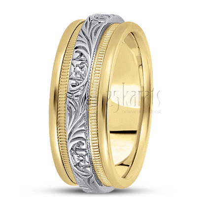 Extravagant Antique Handcrafted Wedding Band  - view 4