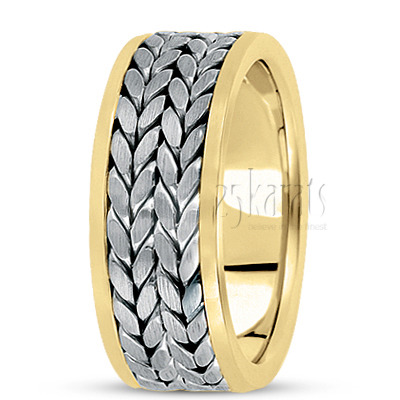 Sturdy Double-braided Handcrafted Wedding Band  - view 4