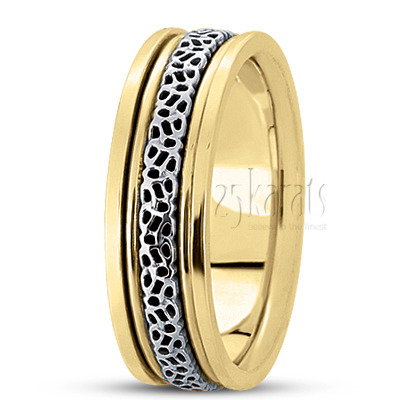 Traditional Handcrafted Celtic Wedding Ring  - view 4