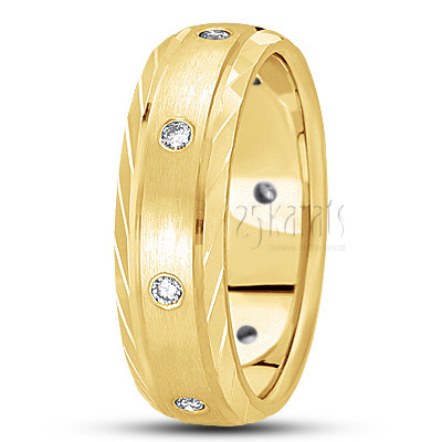 Elegant Diamond Wedding Band  - view 3