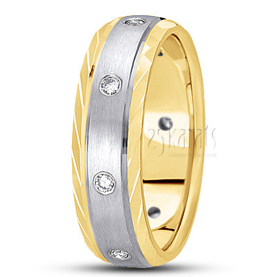 Elegant Diamond Wedding Band  - view 4