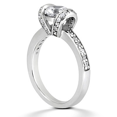 Contemporary Ribbon Diamond Ring (0.42 ct. t.w.) - view 3