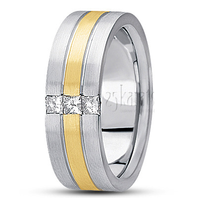 Channel Set Diamond Wedding Ring - view 4