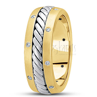 Refined Diamond Wedding Ring - view 4