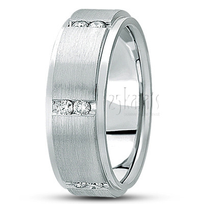 Unisex Diamond Wedding Bands - Unisex Wedding Rings - page 5