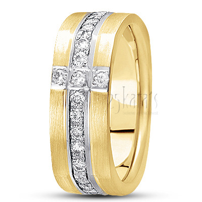 Square Diamond Wedding Band - view 4