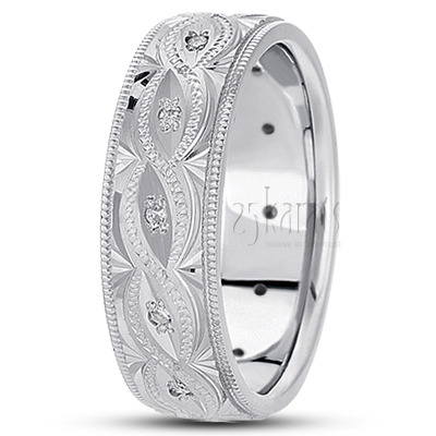 Elaborate Diamond Wedding Band - view 2