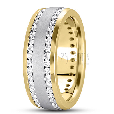 Channel-set Diamond Wedding Ring - view 4